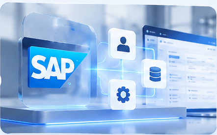 SAP y Odoo con la capa operativa alrededor